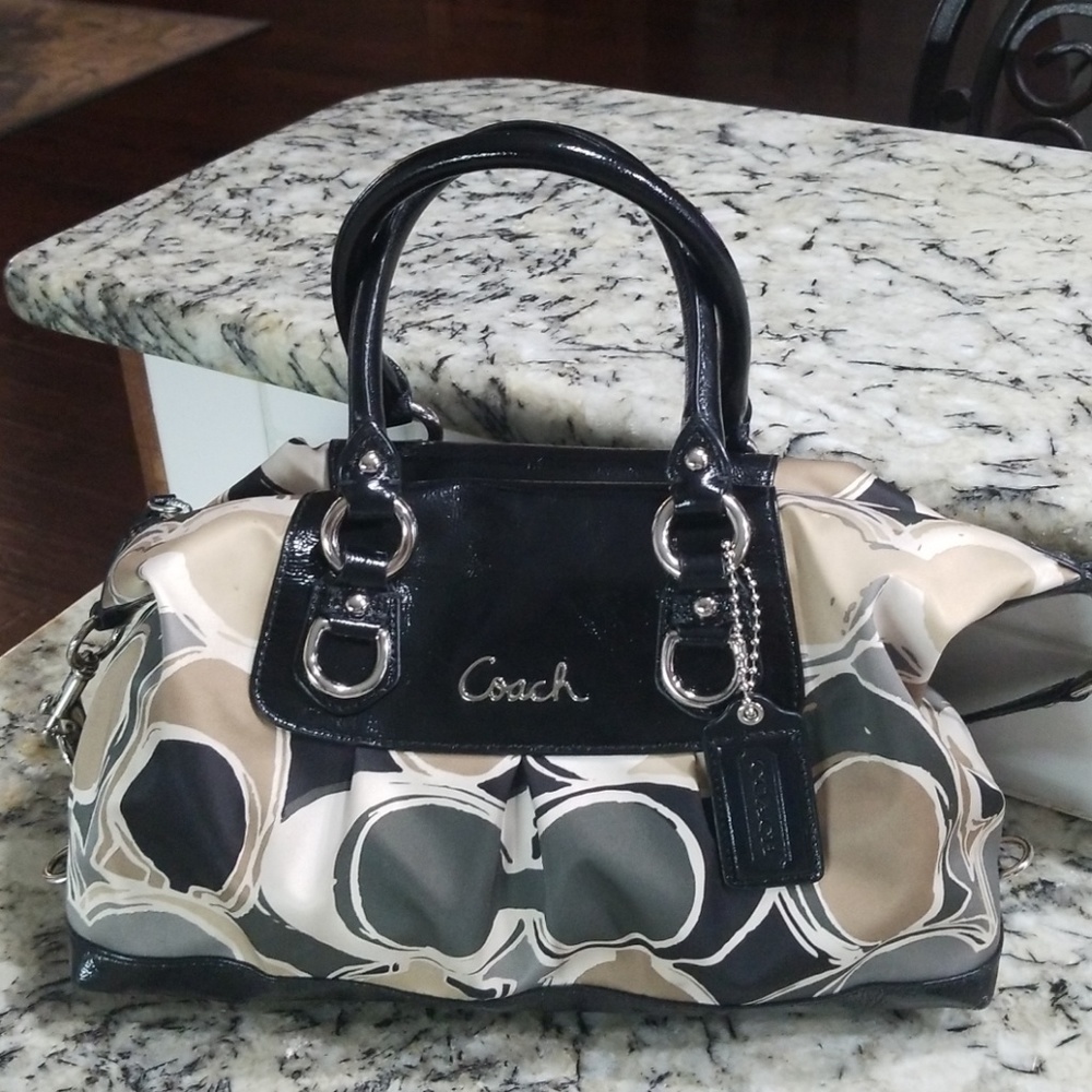 Gorgeous Coach OP Art satche